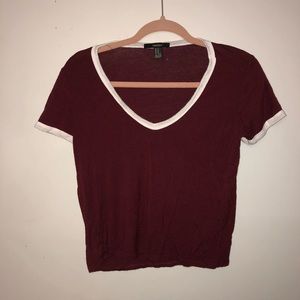 Cute forever 21 maroon T-shirt. Size medium